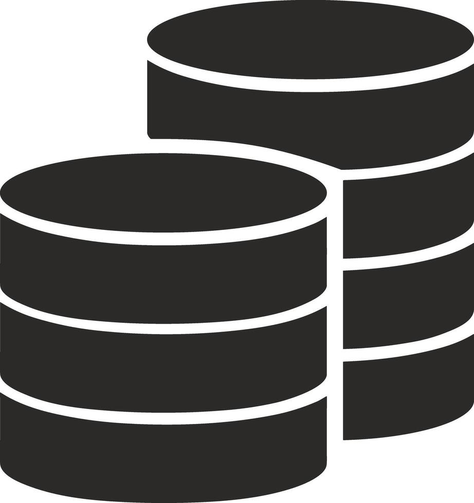 Storage data icon symbol image for database illustration vector