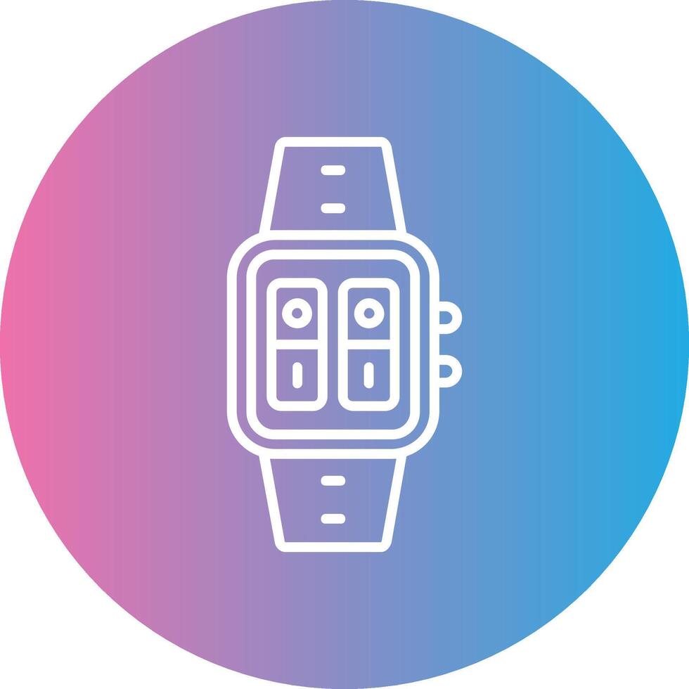 Switches Line Gradient Circle Icon vector