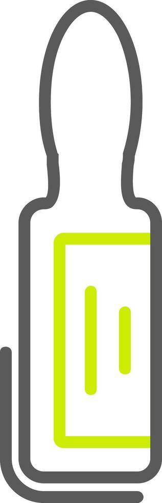 Ampoule Line Two Color Icon vector