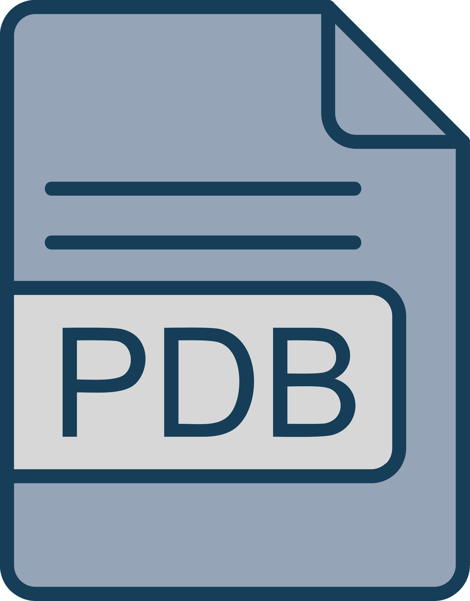 PDB File Format Line Filled Grey Icon 43523372 Vector Art at Vecteezy