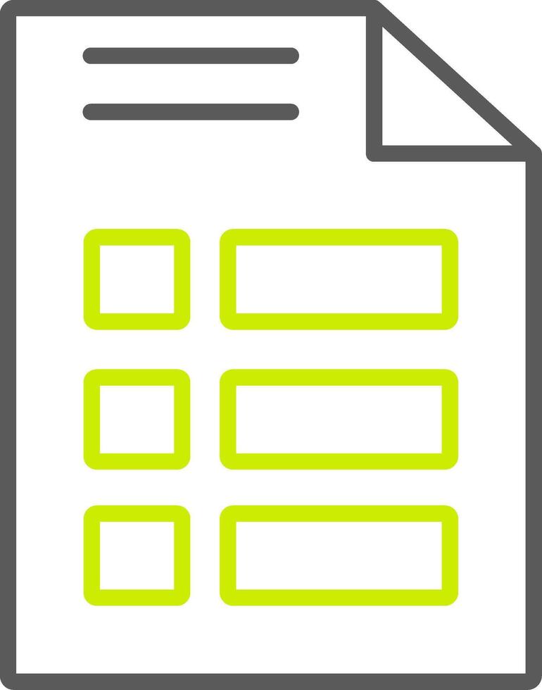 Menu Line Two Color Icon vector