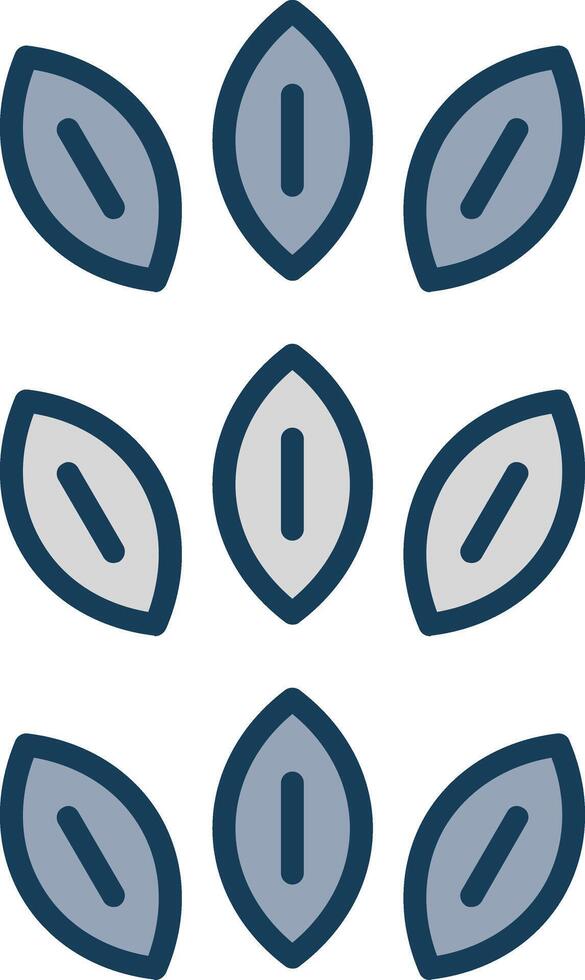 Sesame Line Filled Grey Icon vector