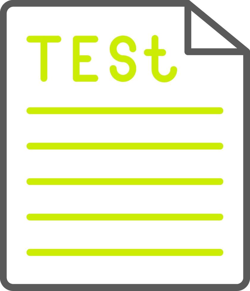 Test Line Two Color Icon vector