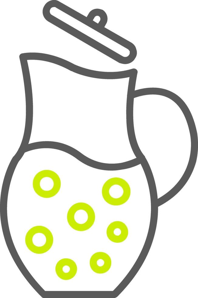 Jug Line Two Color Icon vector