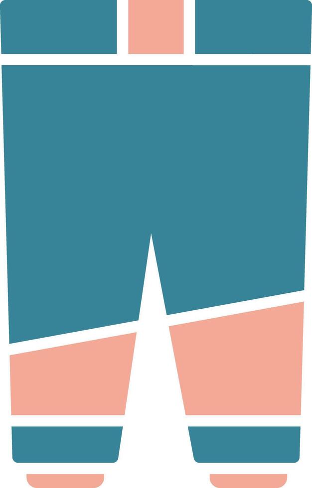Trousers Glyph Two Color Icon vector