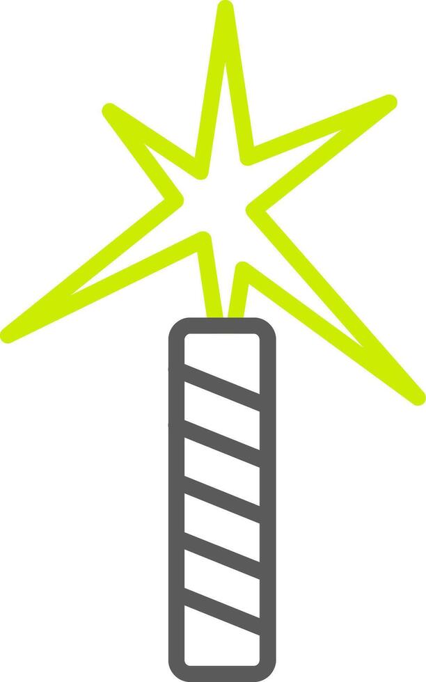 Flare Line Two Color Icon vector