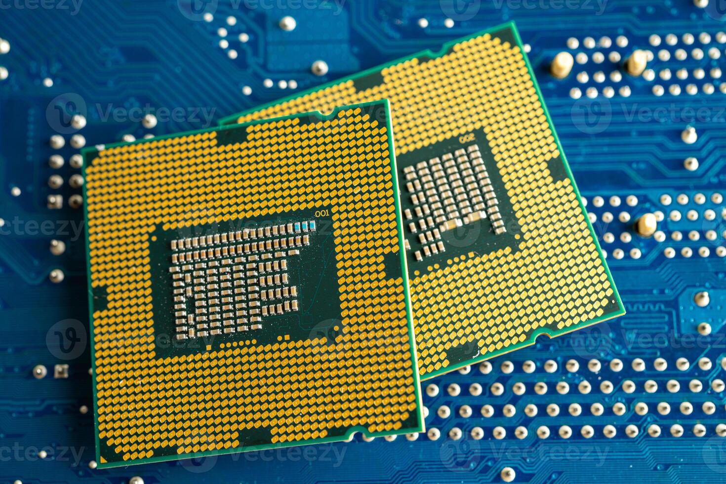 Central Processing Unit, CPU chip processor of computer mainboard, electronic technology. photo