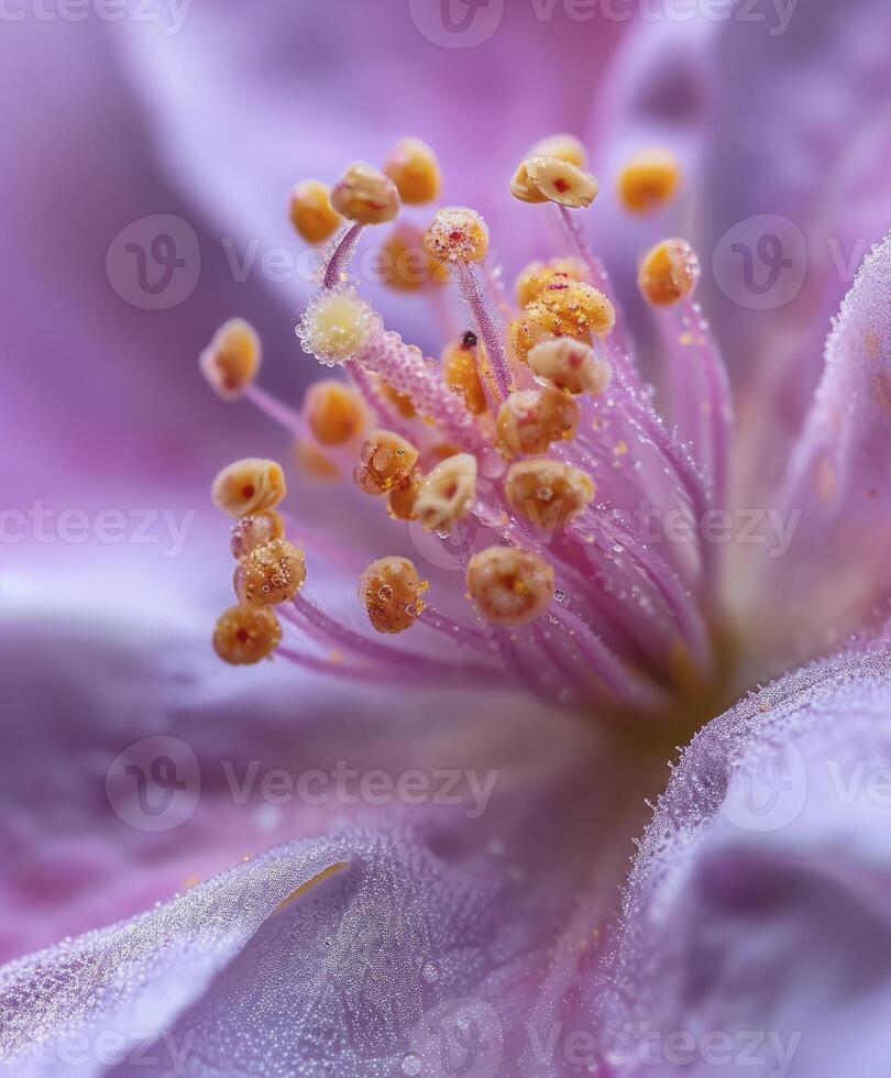 Macro view of flower photo