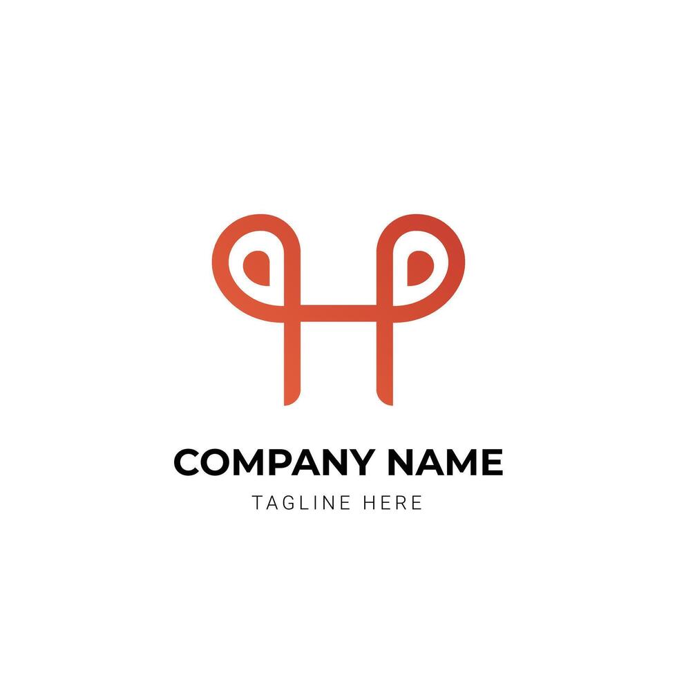 Minimalist letter logo design concept vector