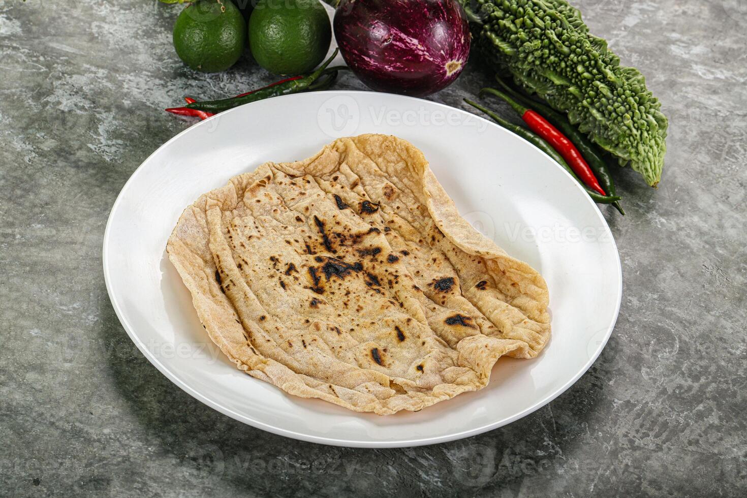 indio tradicional tandori un pan - Roti foto