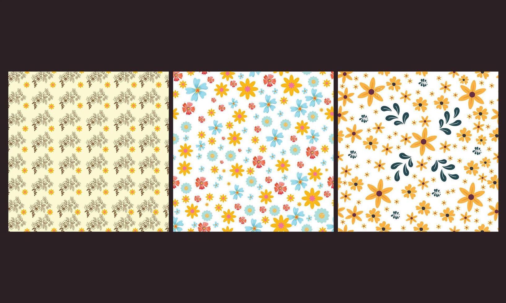 flower pattern design vector