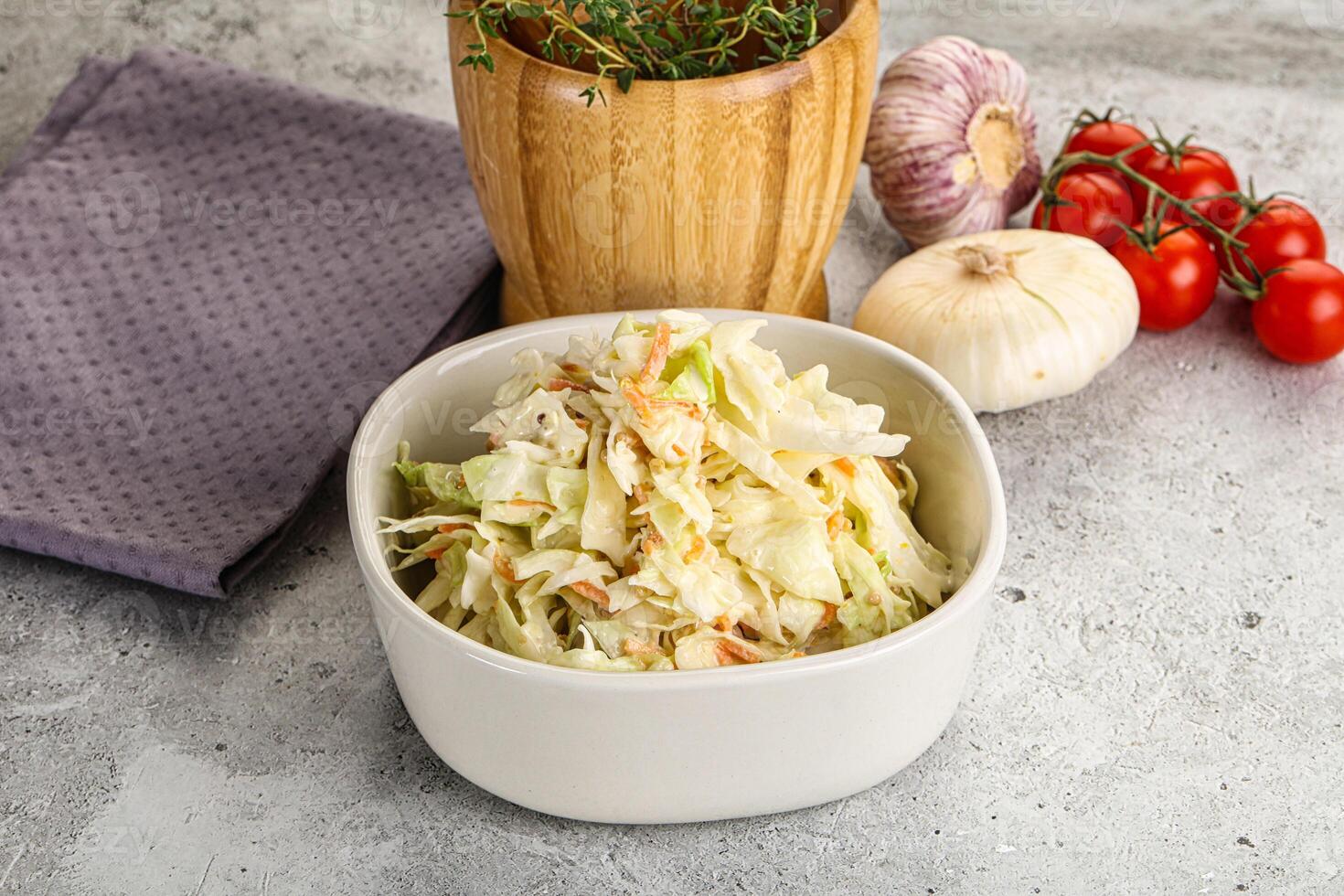 Dietary tasty Cole slaw salad photo