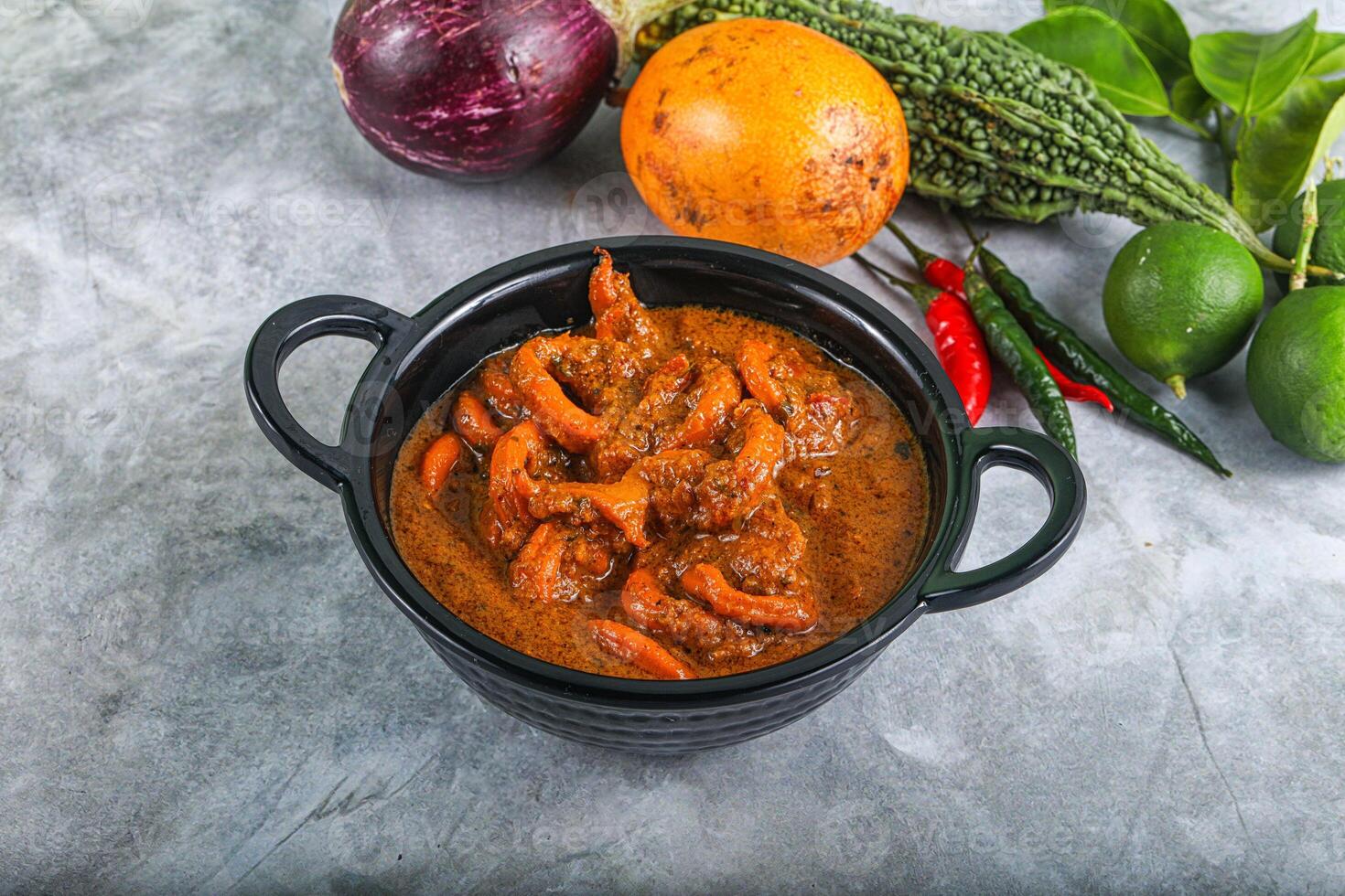 Indian cuisine - Masala with calamari photo