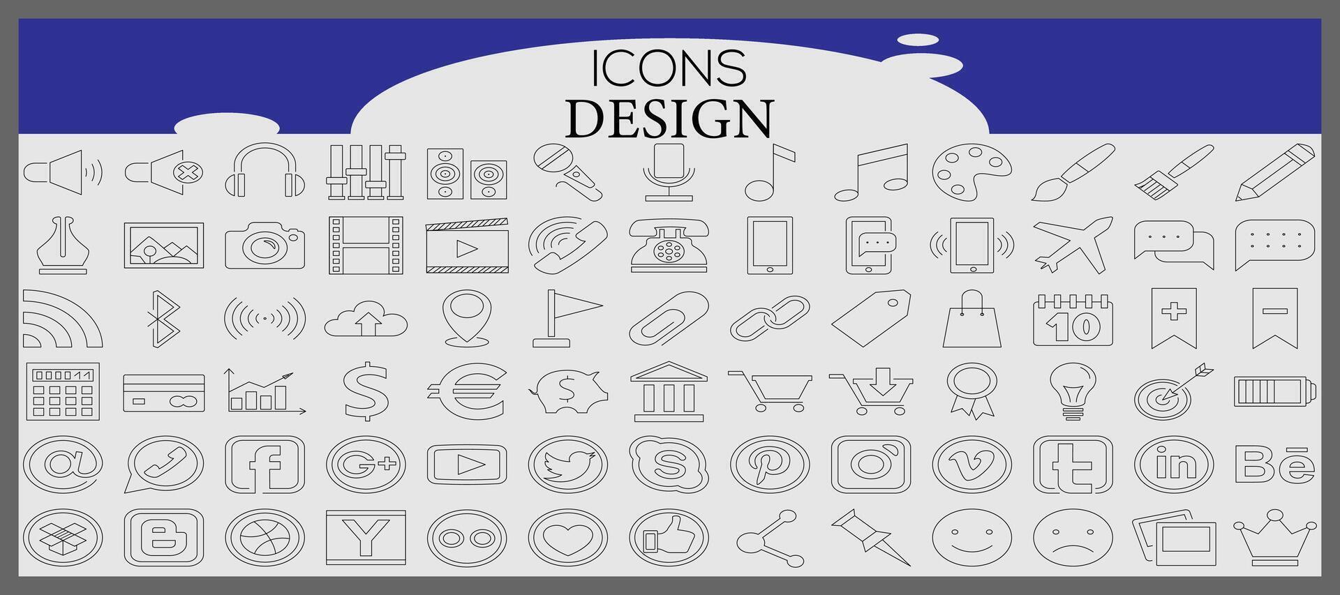 New design icon template vector