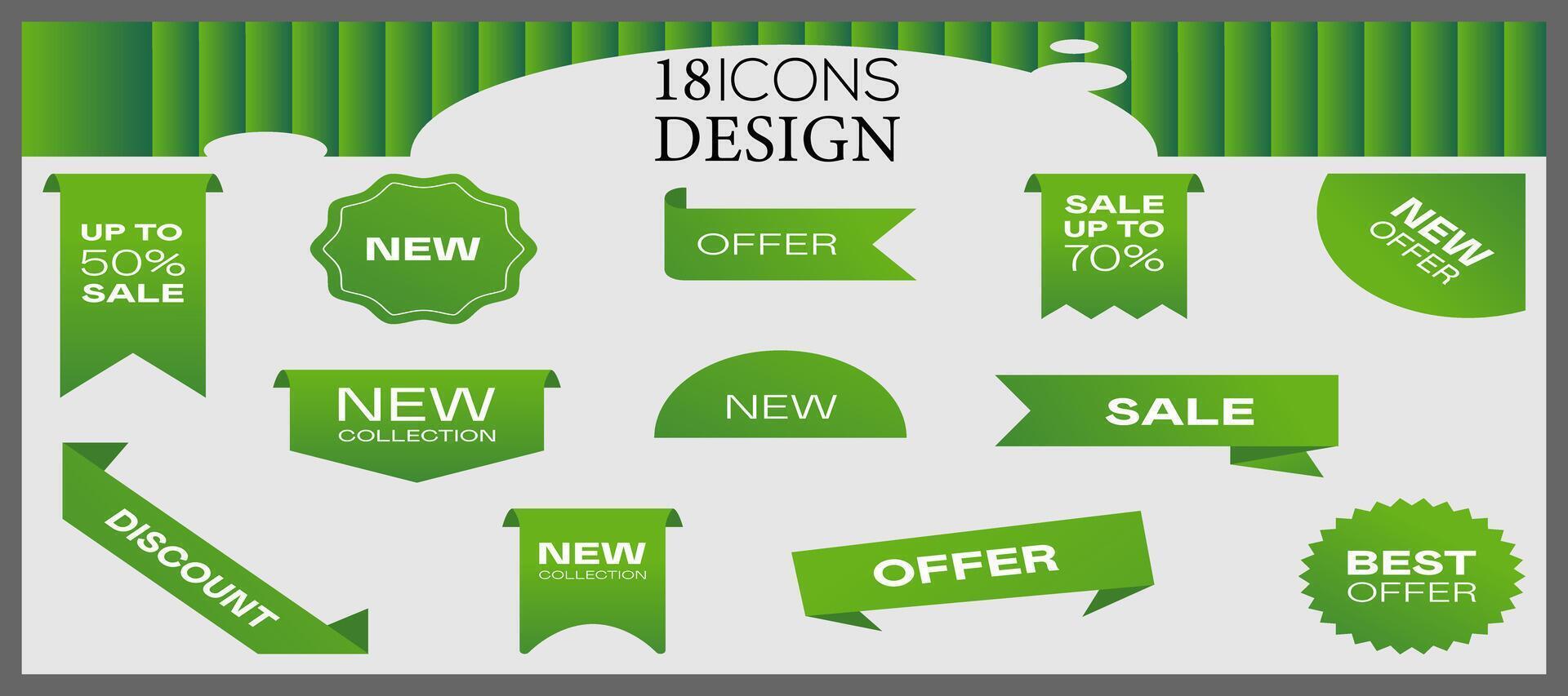 New design icon template vector