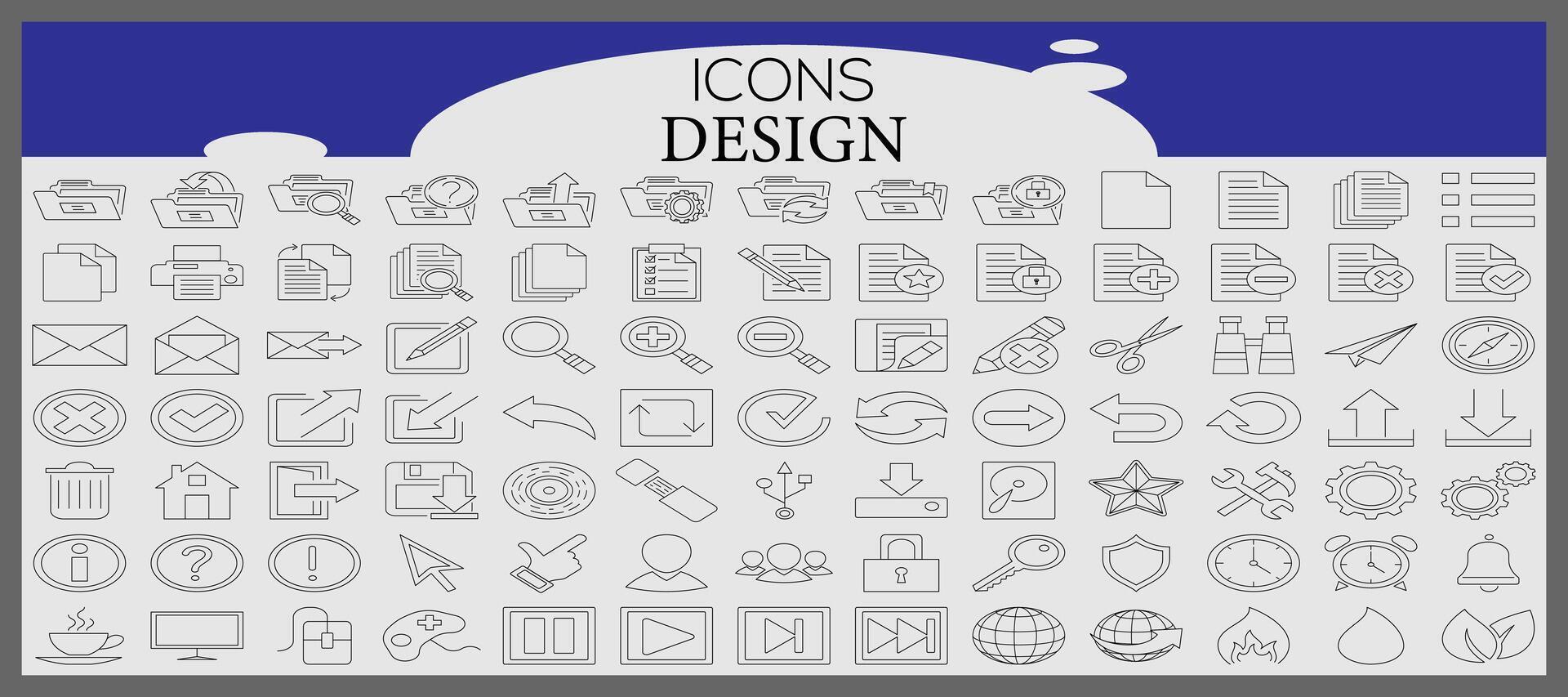 New design icon template vector