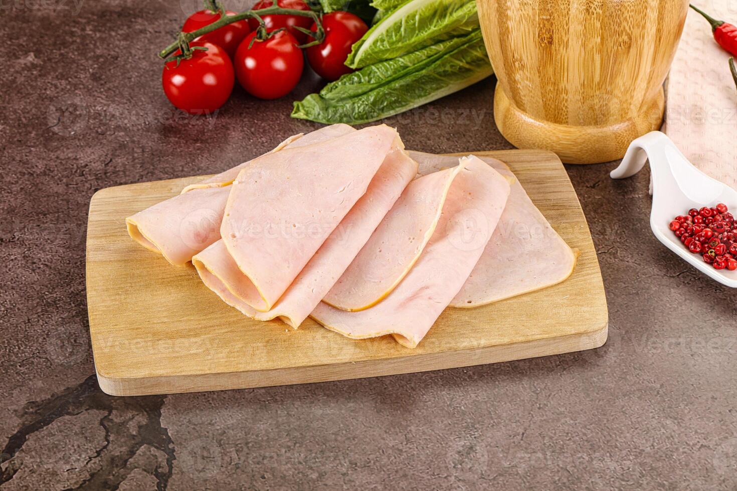 Turkey ham Campana few slices photo