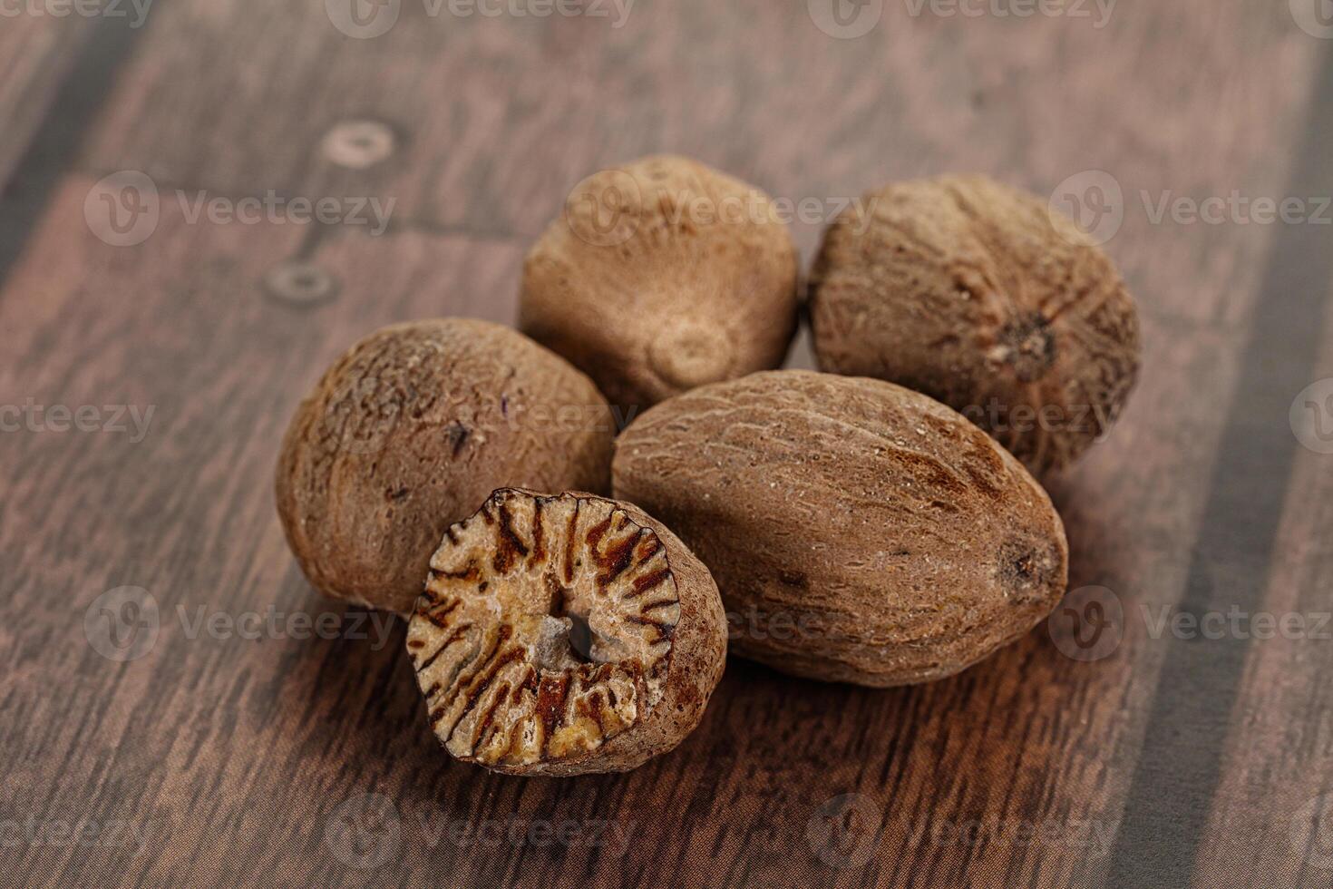 Aroma seasoning Nutmeg for cooking photo