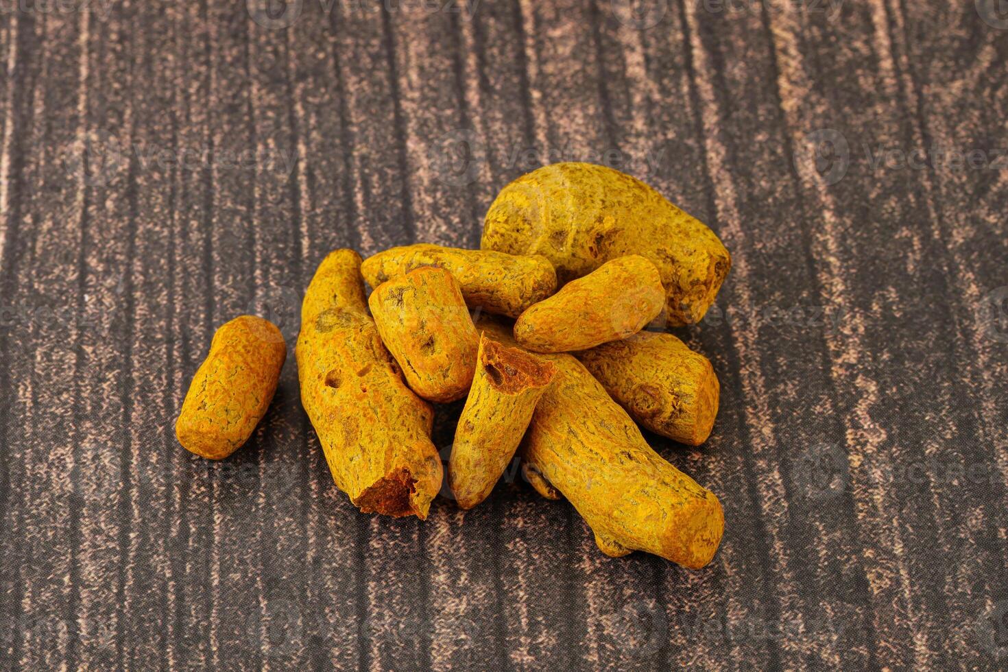 Indian spices - Turmeric root Curcuma photo