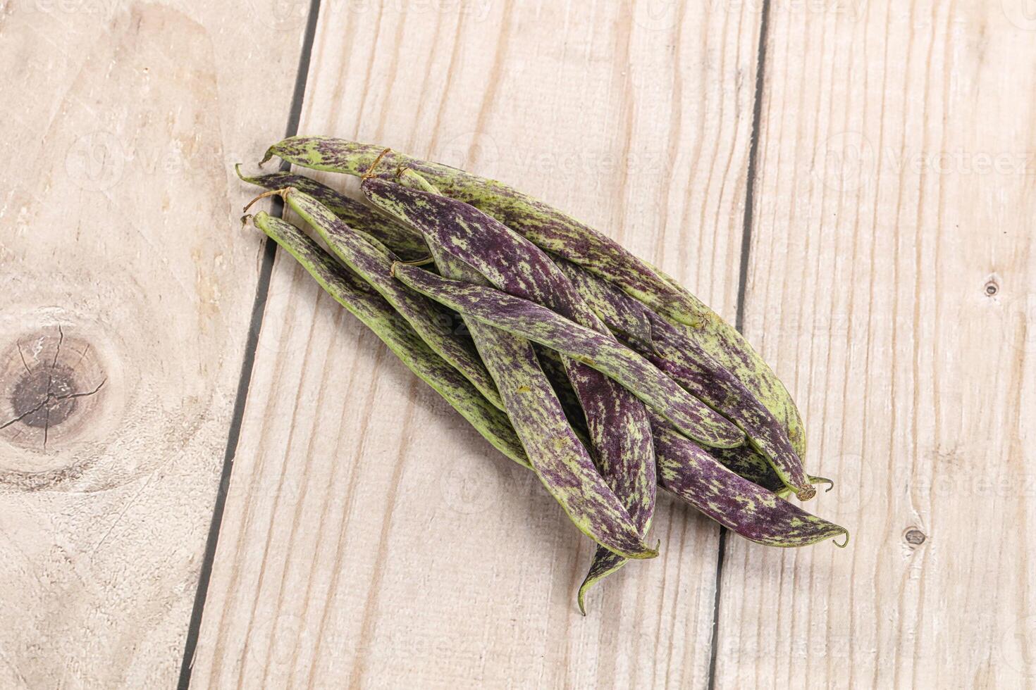 Raw green bean string heap photo