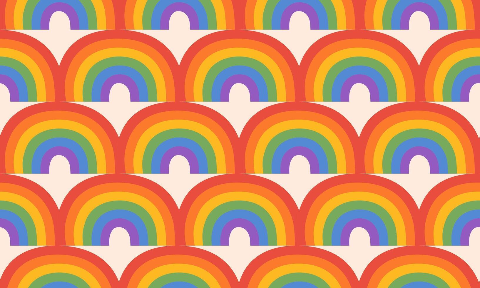 Seamless pattern with Symbol of LGBTQ pride community. LGBT rainbow. LGBT pride month. illustration vector