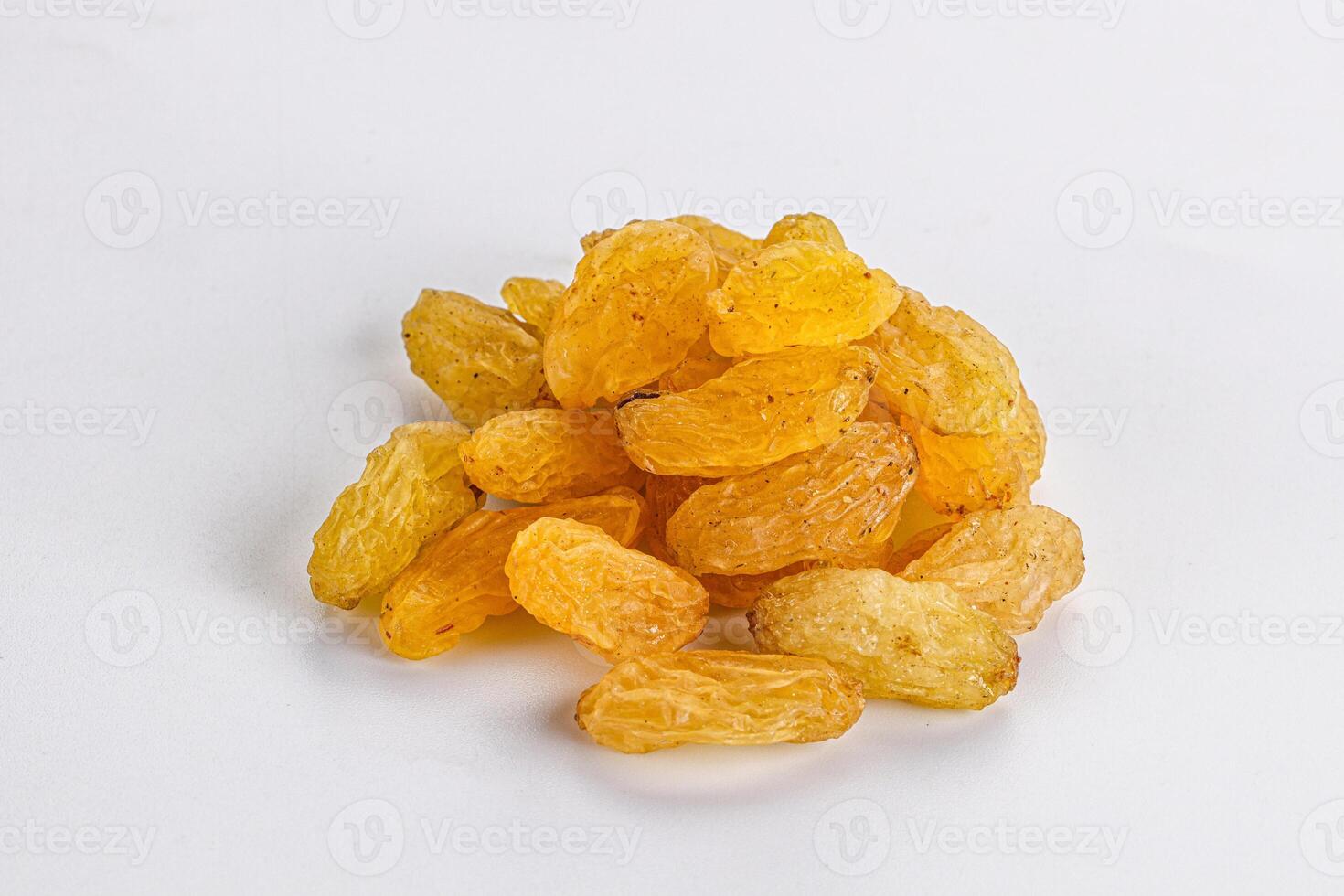 Yellow raisin - dry grape berries photo