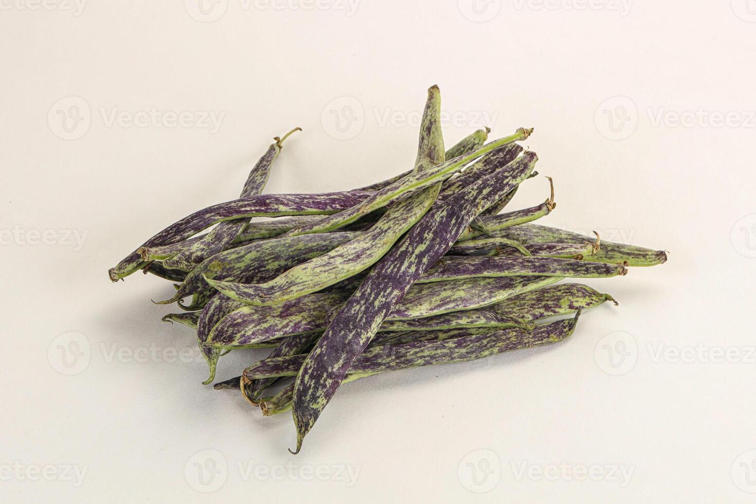 Raw green bean string heap photo