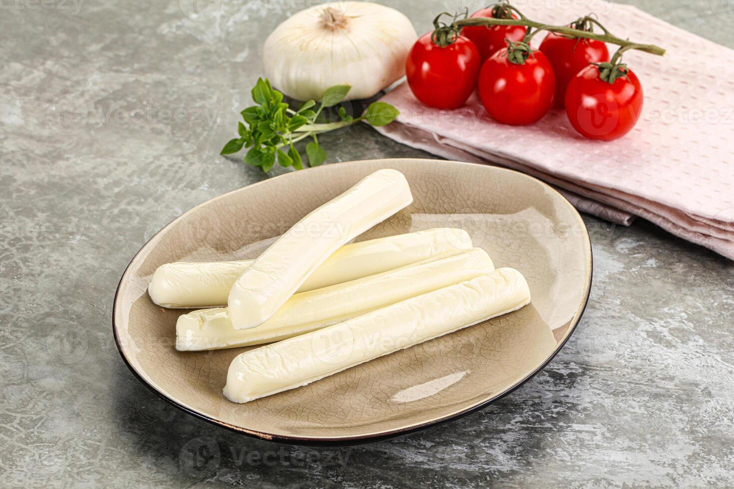 Mozzarella cheese stick heap snack photo