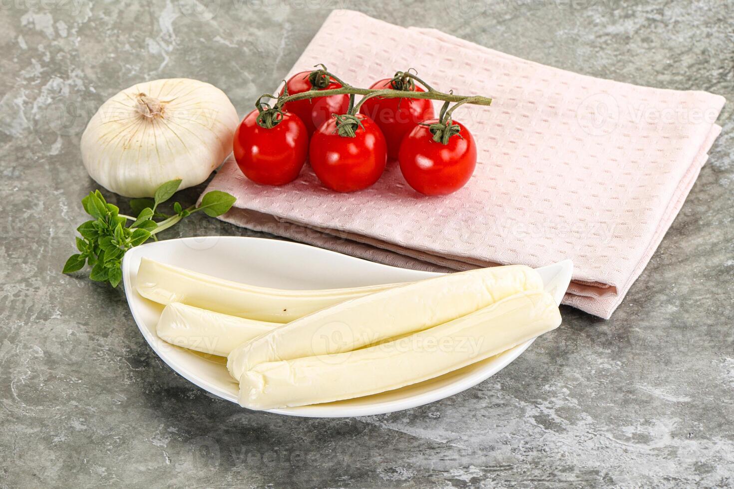 Mozzarella cheese stick heap snack photo