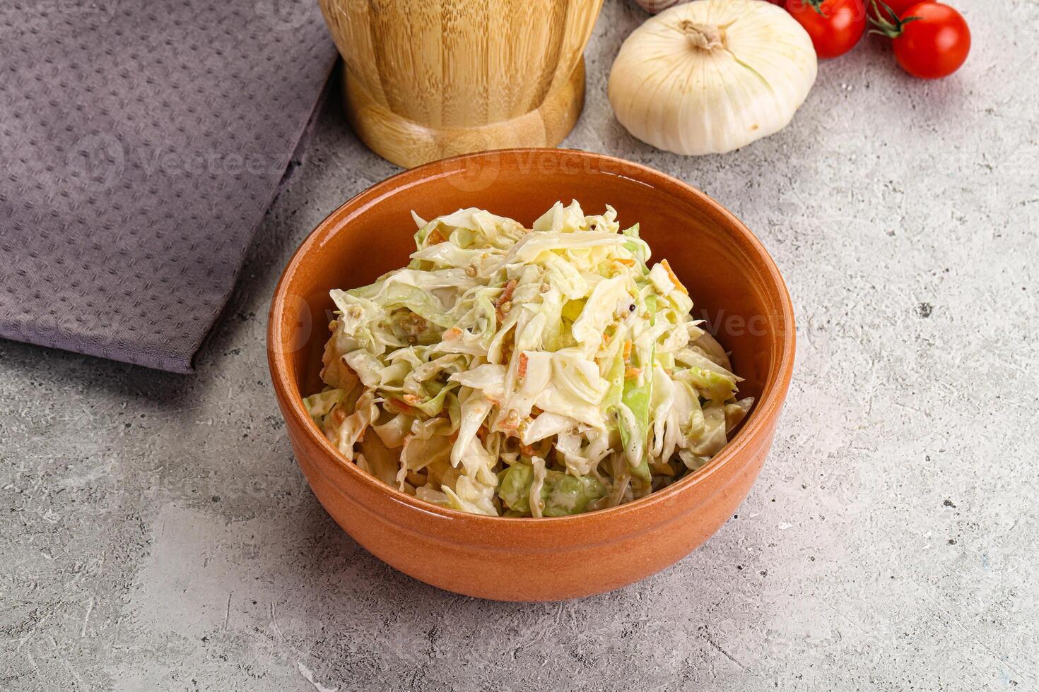 Dietary tasty Cole slaw salad photo