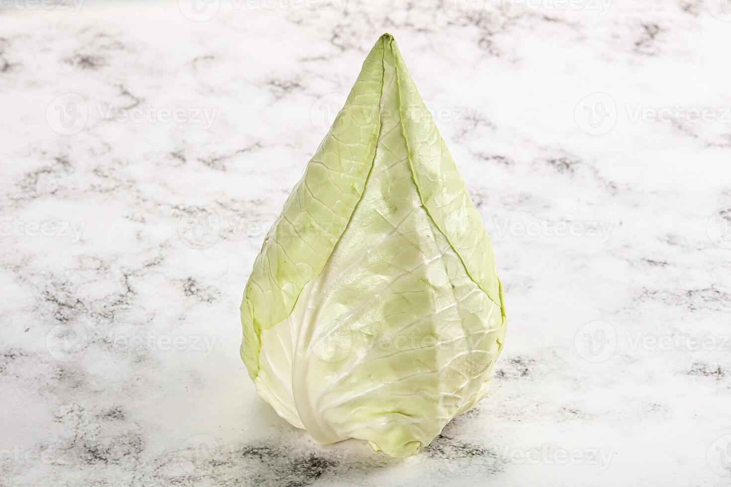 Cone sweetheart ripe green cabbage photo