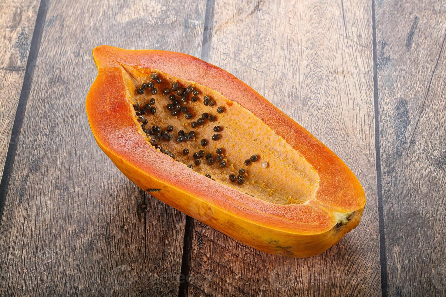 Sweet and juicy tropical papaya photo