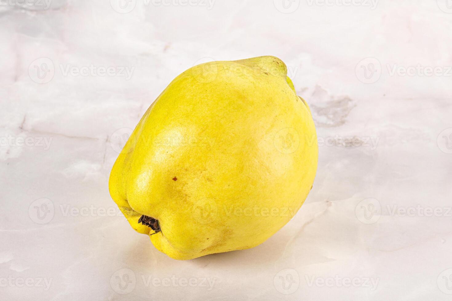 Ripe sweet organic quince fruit photo