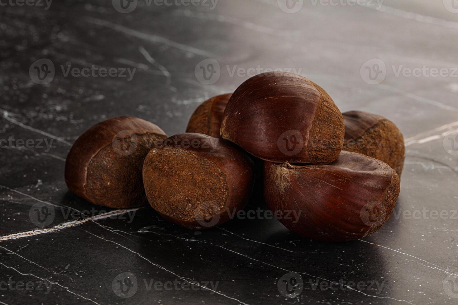 Tasty delicous brown natural Chestnut photo