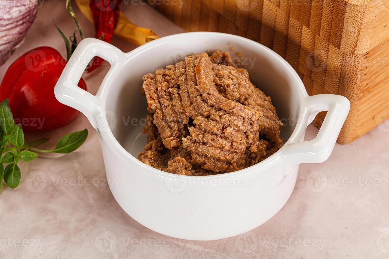 Liver Pate spread in the bowl photo