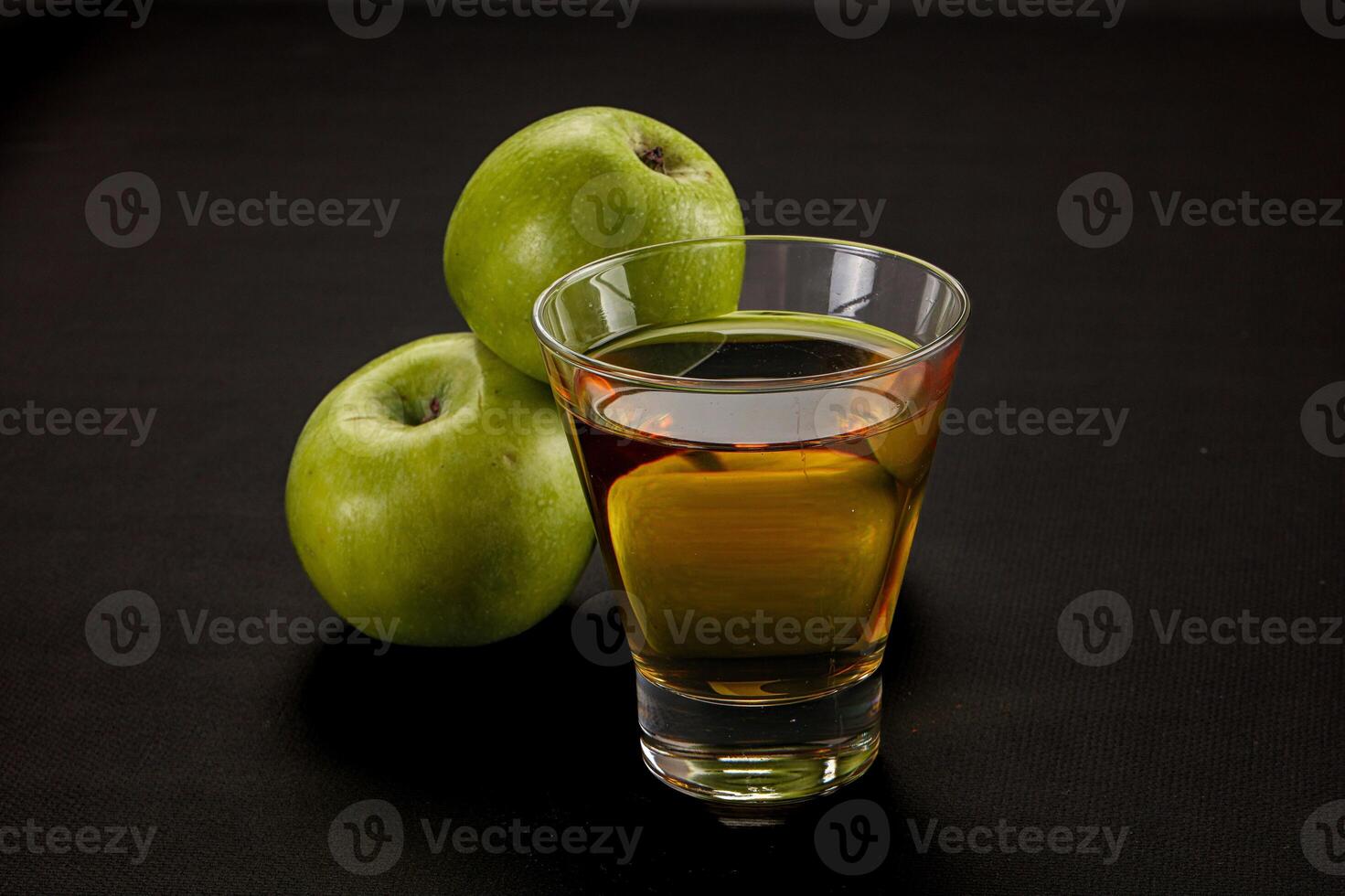 Fresh sweet natural apple juice photo