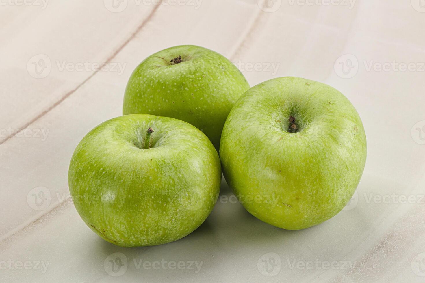 Sweet and juicy green apple photo