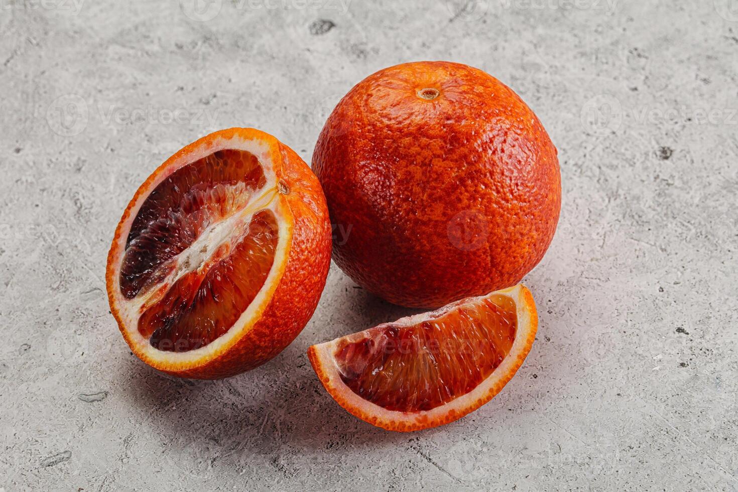 Red Sicilian orange ripe and juicy photo