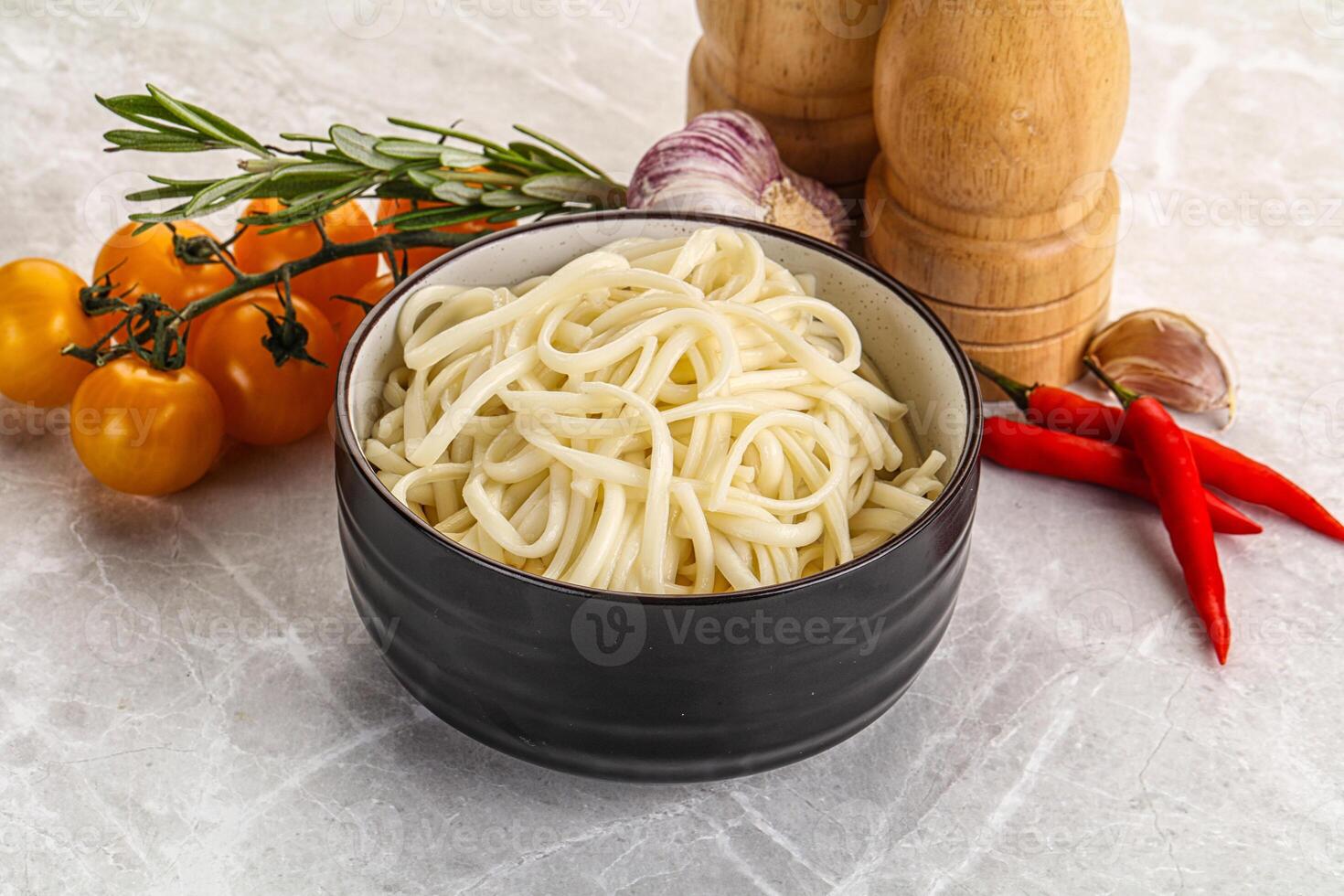 Traditiona Asian cuisine - Udon noodle photo