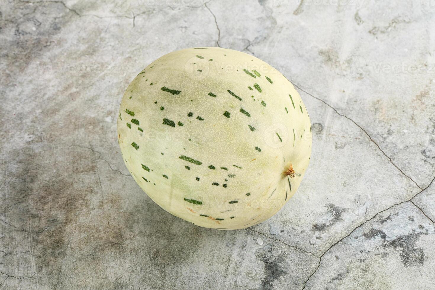 Ripe sweet juicy Dalmatin melon photo