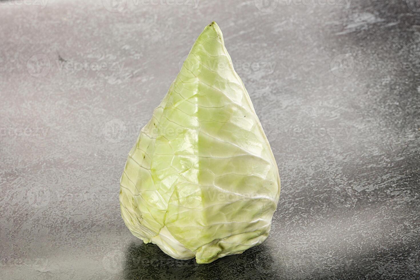 Cone sweetheart ripe green cabbage photo