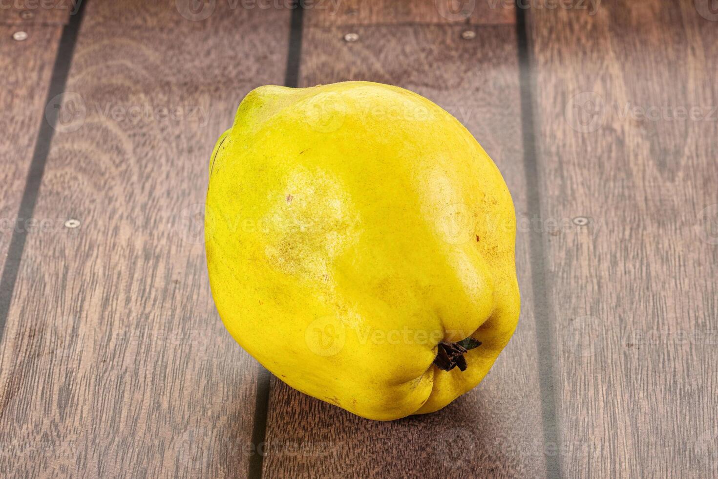 Ripe sweet organic quince fruit photo