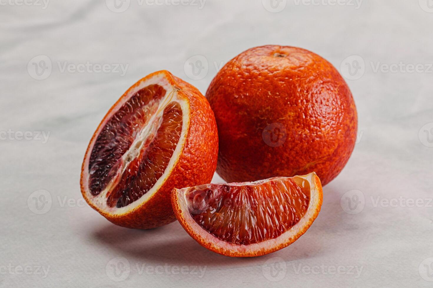 Red Sicilian orange ripe and juicy photo