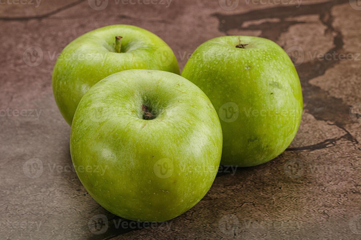 Sweet and juicy green apple photo