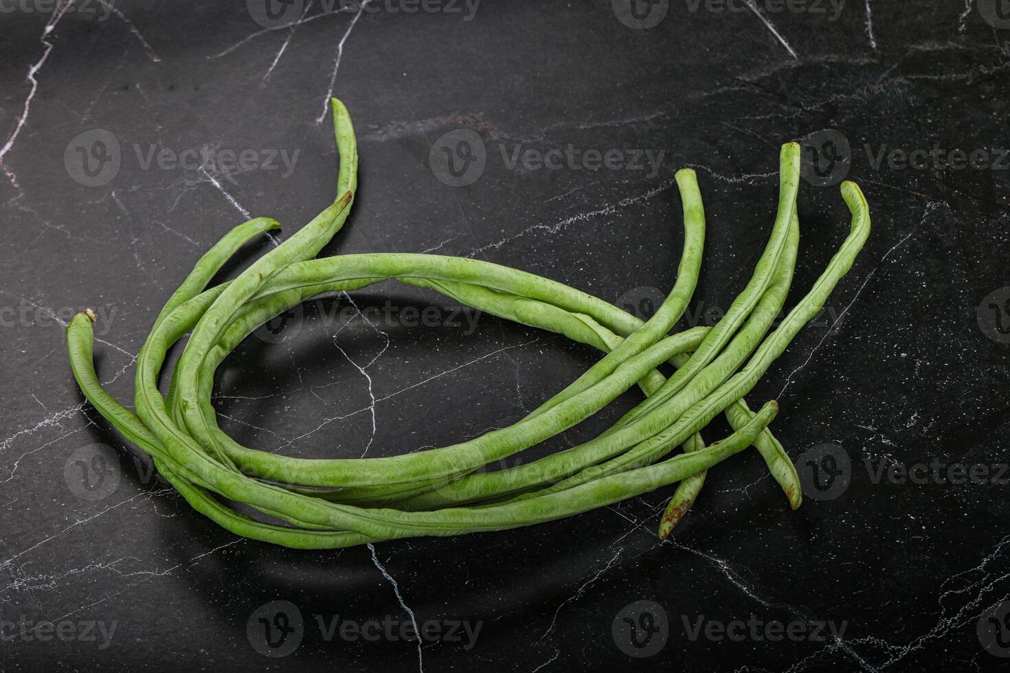 Raw asparagus green bean for cooking photo