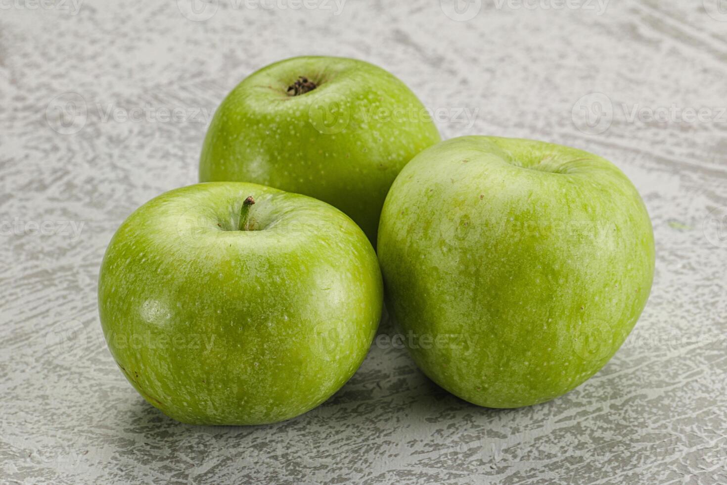 Sweet and juicy green apple photo
