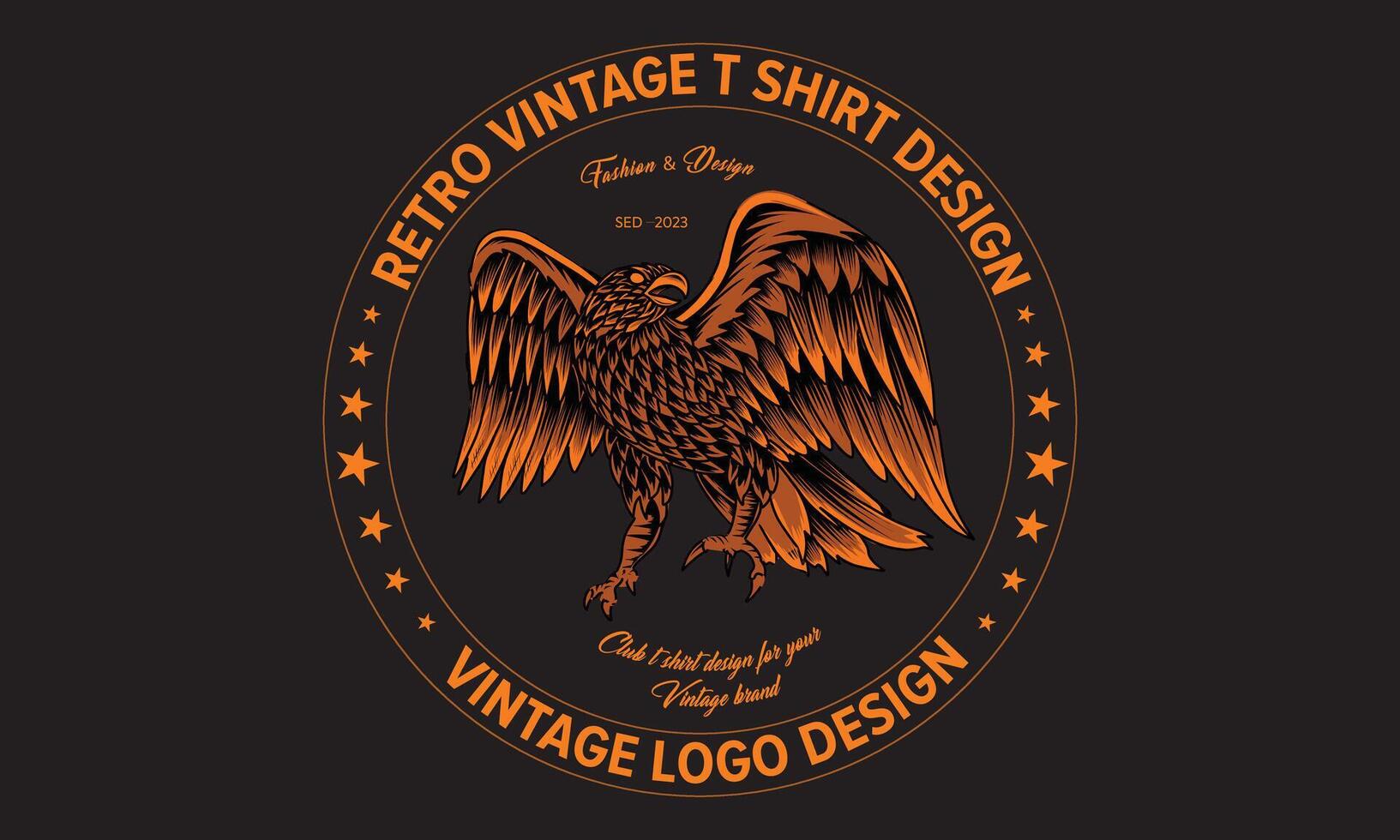 retro vintage t shirt design vector