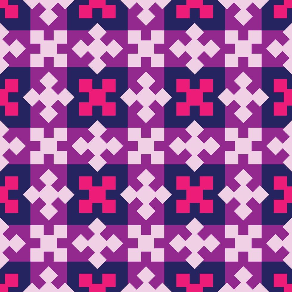 Geometric Abstract Check Seamless Pattern vector