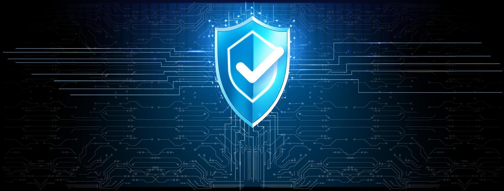 Cyber Security concept.Cybersecurity, antivirus, encryption, data protection. Software development. Safety internet technology vector