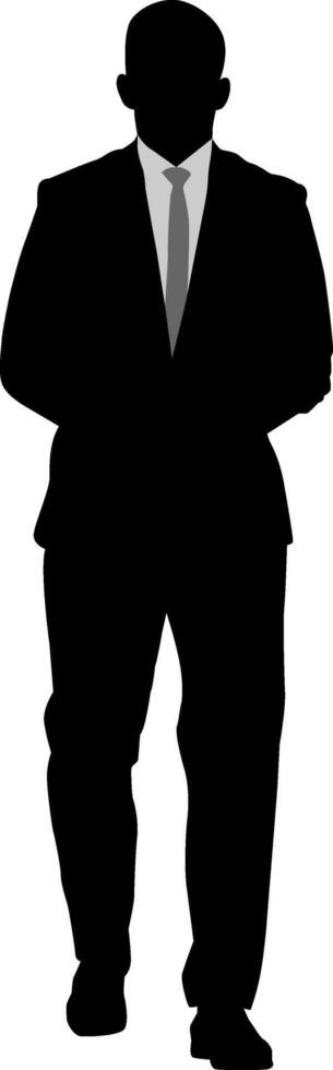 Silhouette business man illustration vector